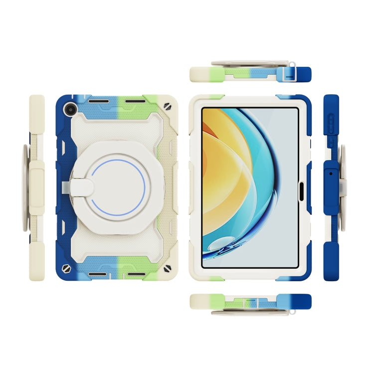 For Huawei MatePad SE 10.4 2023 Armor Contrast Color Silicone + PC Tablet Case