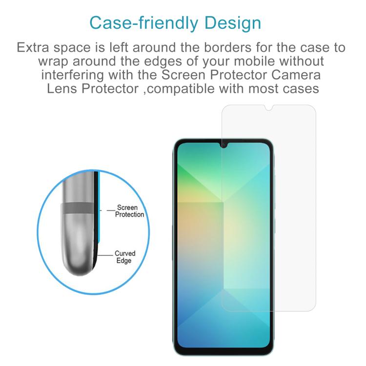 For Samsung Galaxy A06 5G 0.26mm 9H 2.5D Tempered Glass Film