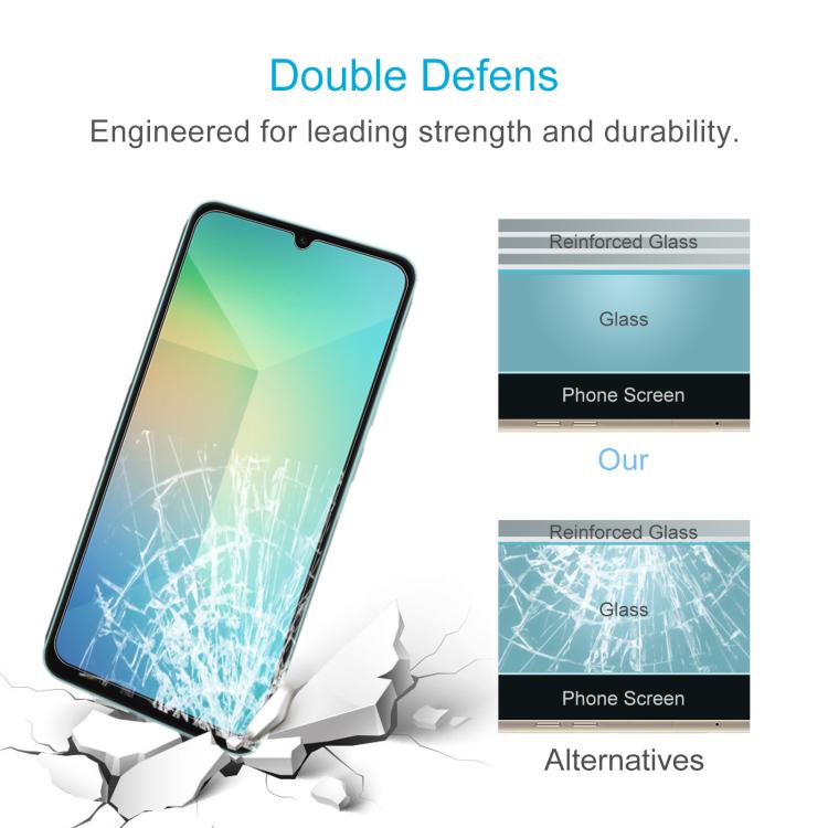 For Samsung Galaxy A06 5G 0.26mm 9H 2.5D Tempered Glass Film