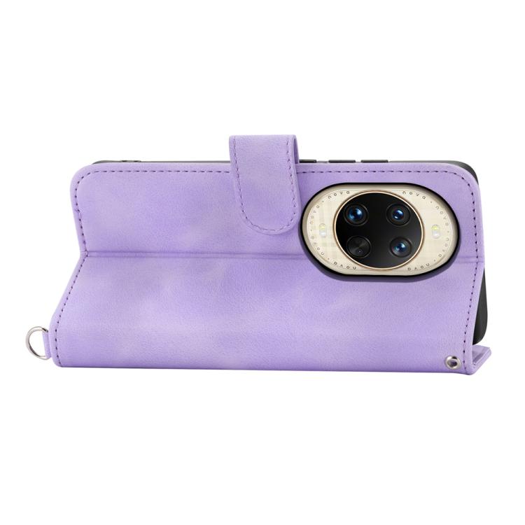 For Huawei nova 14 Ultra Skin Feel Flowers Embossed Wallet Leather Phone Case