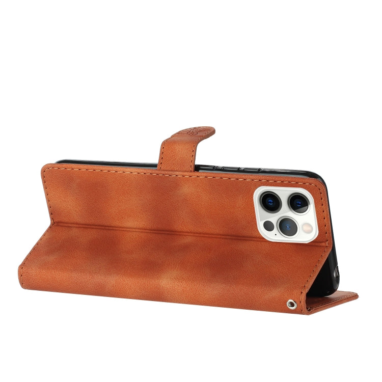 For iPhone 16 Pro Flower Butterfly Embossing Pattern Leather Phone Case