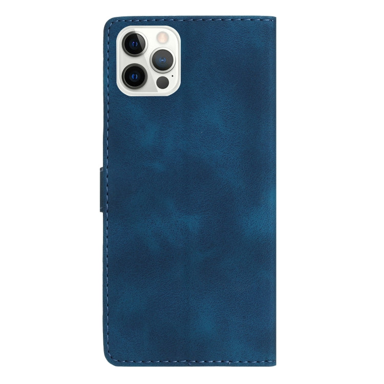 For iPhone 16 Pro Max Flower Butterfly Embossing Pattern Leather Phone Case