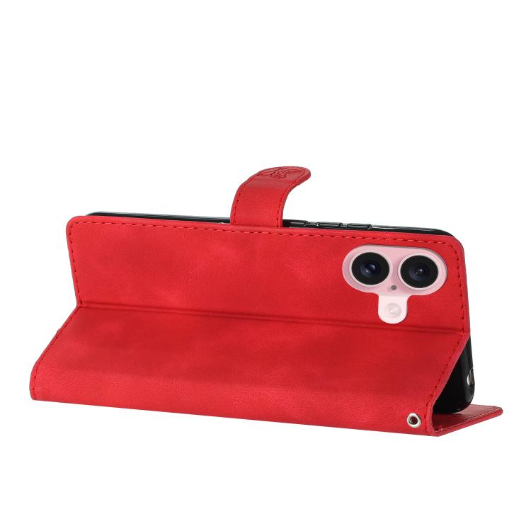 For iPhone 17 Flower Butterfly Embossing Pattern Leather Phone Case