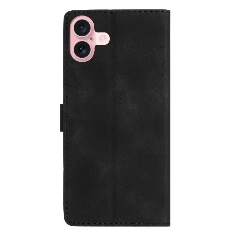 For iPhone 17 Flower Butterfly Embossing Pattern Leather Phone Case