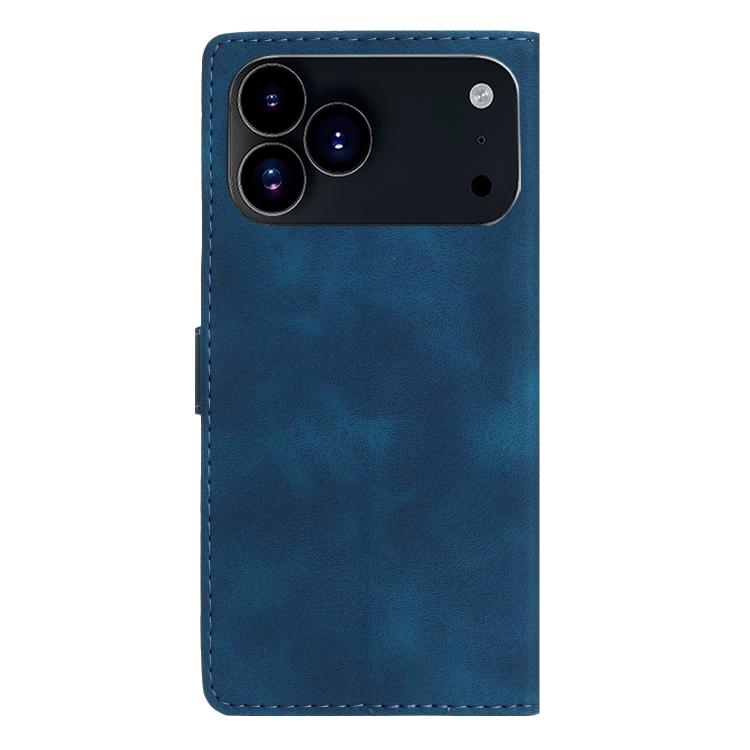 For iPhone 17 Pro Flower Butterfly Embossing Pattern Leather Phone Case
