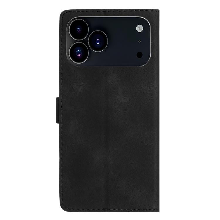 For iPhone 17 Pro Flower Butterfly Embossing Pattern Leather Phone Case