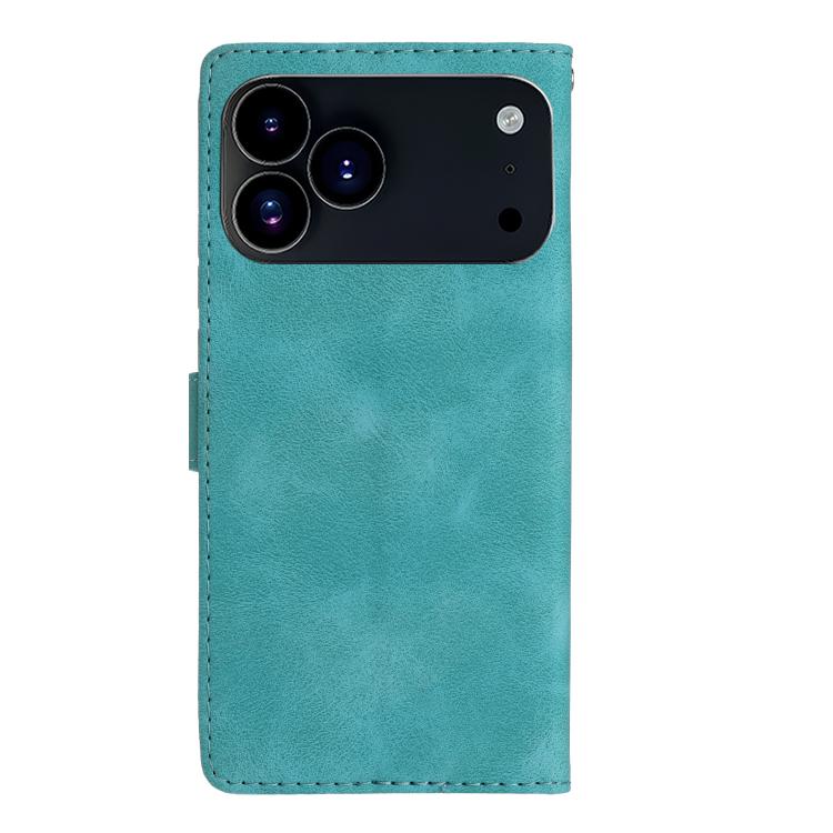 For iPhone 17 Pro Max Flower Butterfly Embossing Pattern Leather Phone Case