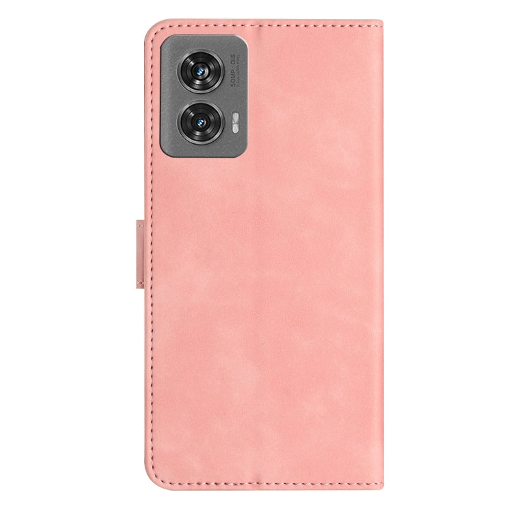 For Motorola Edge 50 Fusion Seven Butterflies Embossed Leather Phone Case