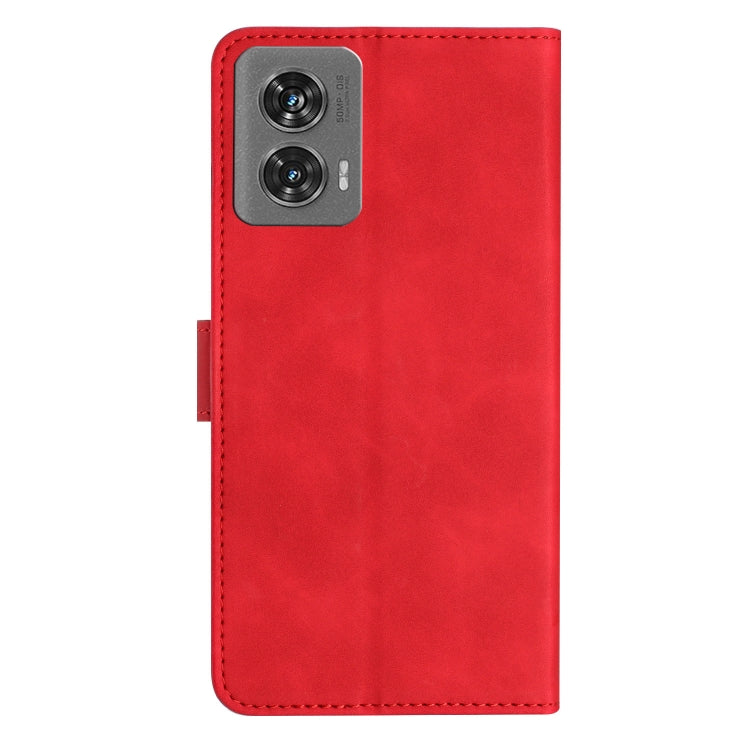 For Motorola Edge 50 Fusion Seven Butterflies Embossed Leather Phone Case