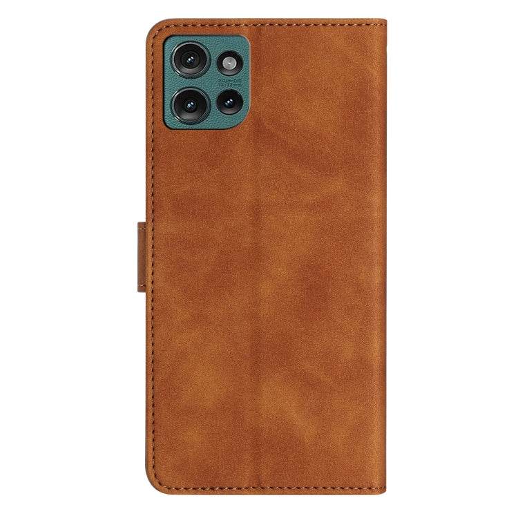 For Motorola Edge 50 5G Seven Butterflies Embossed Leather Phone Case