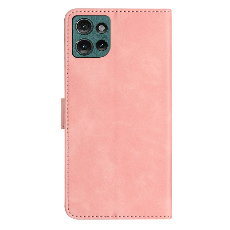 For Motorola Edge 50 5G Seven Butterflies Embossed Leather Phone Case