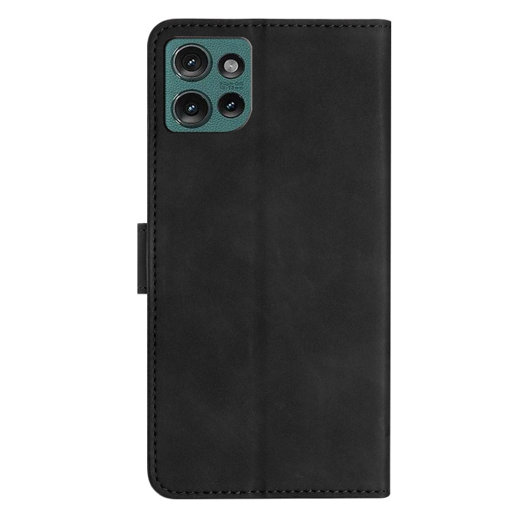 For Motorola Edge 50 5G Seven Butterflies Embossed Leather Phone Case