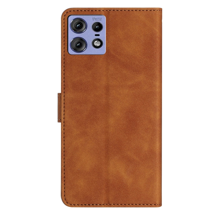 For Motorola Edge 50 Pro Seven Butterflies Embossed Leather Phone Case