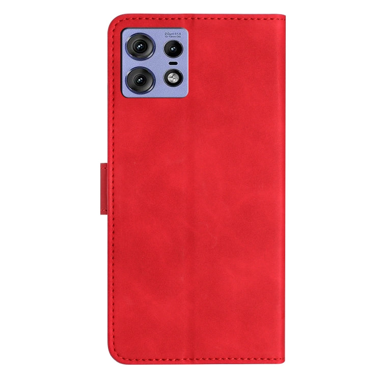 For Motorola Edge 50 Pro Seven Butterflies Embossed Leather Phone Case