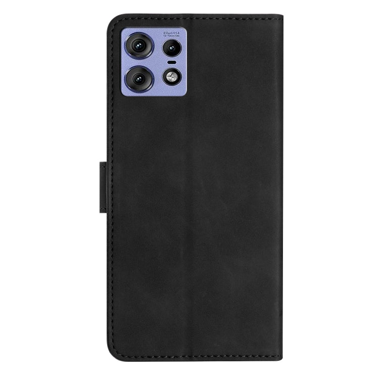 For Motorola Edge 50 Pro Seven Butterflies Embossed Leather Phone Case