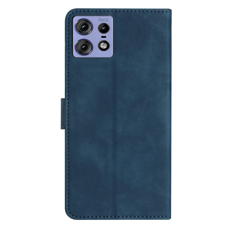 For Motorola Edge 50 Pro Seven Butterflies Embossed Leather Phone Case