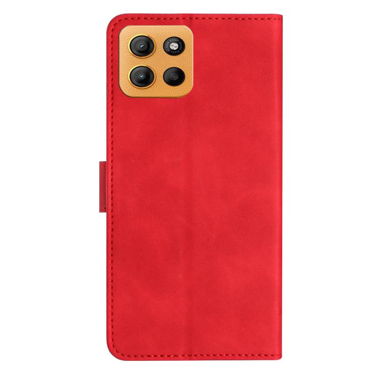 For Motorola Moto G15 Seven Butterflies Embossed Leather Phone Case