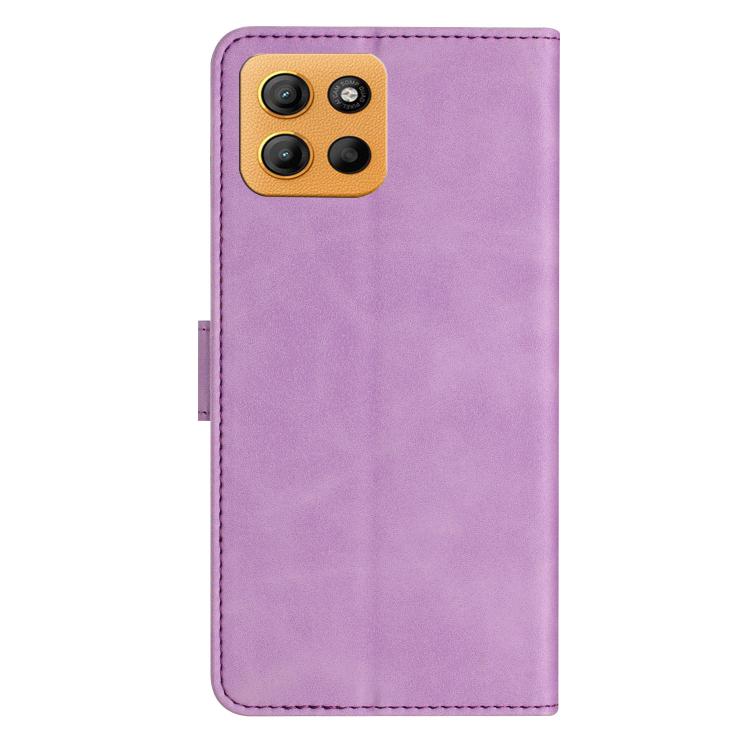 For Motorola Moto G15 Seven Butterflies Embossed Leather Phone Case