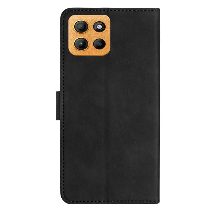For Motorola Moto G15 Seven Butterflies Embossed Leather Phone Case