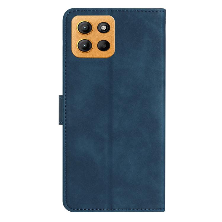 For Motorola Moto G15 Seven Butterflies Embossed Leather Phone Case