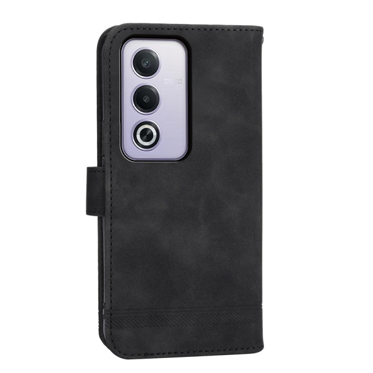 For OPPO A5 5G Global / A3 Pro 5G Dierfeng Dream Line TPU Hybrid PU Leather Phone Case