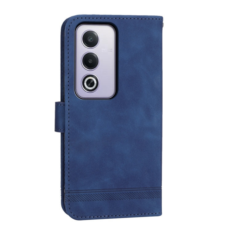 For OPPO A5 5G Global / A3 Pro 5G Dierfeng Dream Line TPU Hybrid PU Leather Phone Case