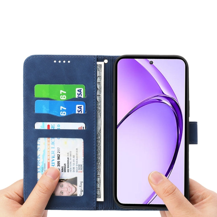 For OPPO A5 5G Global / A3 Pro 5G Dierfeng Dream Line TPU Hybrid PU Leather Phone Case