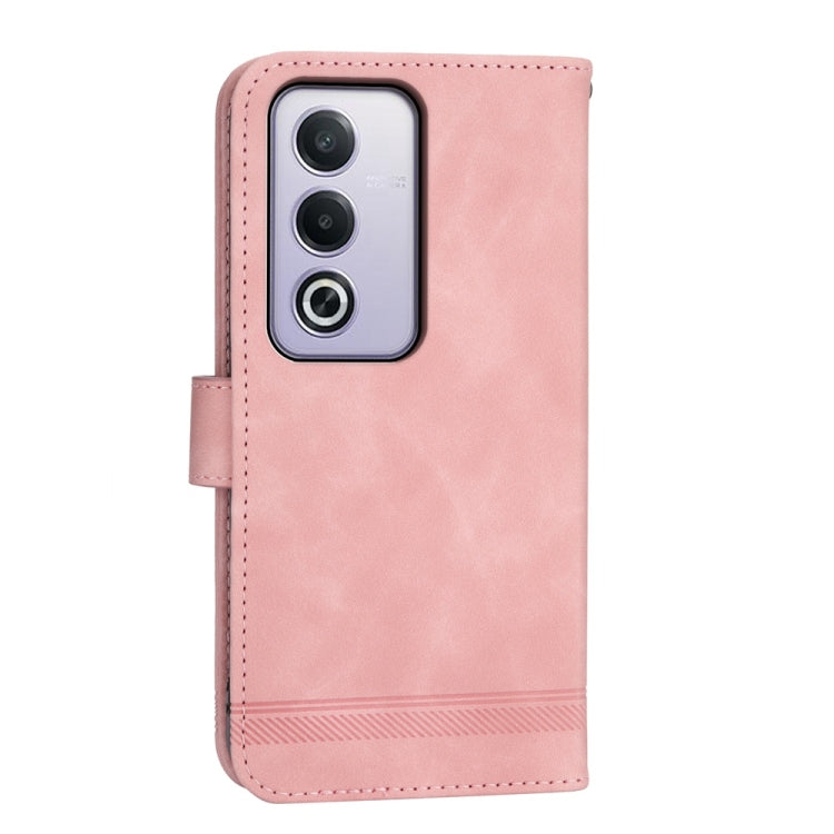 For OPPO A5 5G Global / A3 Pro 5G Dierfeng Dream Line TPU Hybrid PU Leather Phone Case