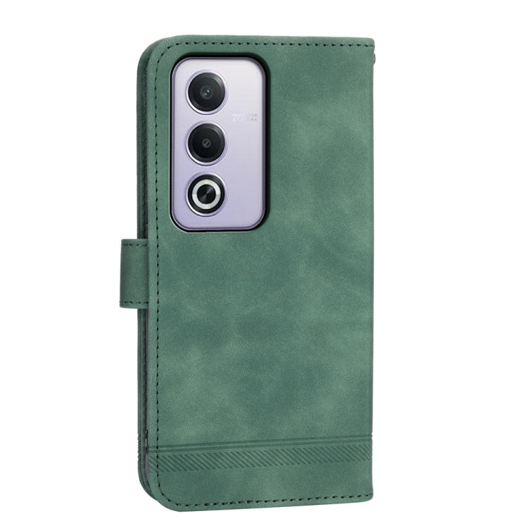 For OPPO A5 5G Global / A3 Pro 5G Dierfeng Dream Line TPU Hybrid PU Leather Phone Case