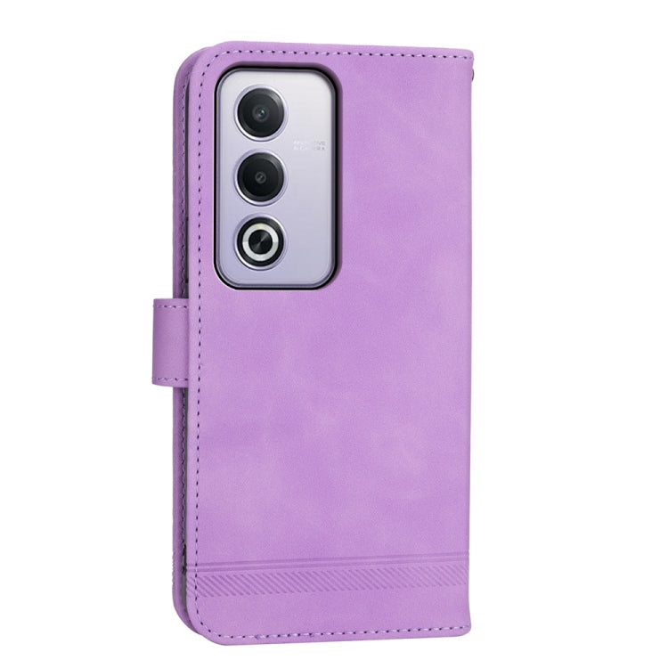 For OPPO A5 5G Global / A3 Pro 5G Dierfeng Dream Line TPU Hybrid PU Leather Phone Case