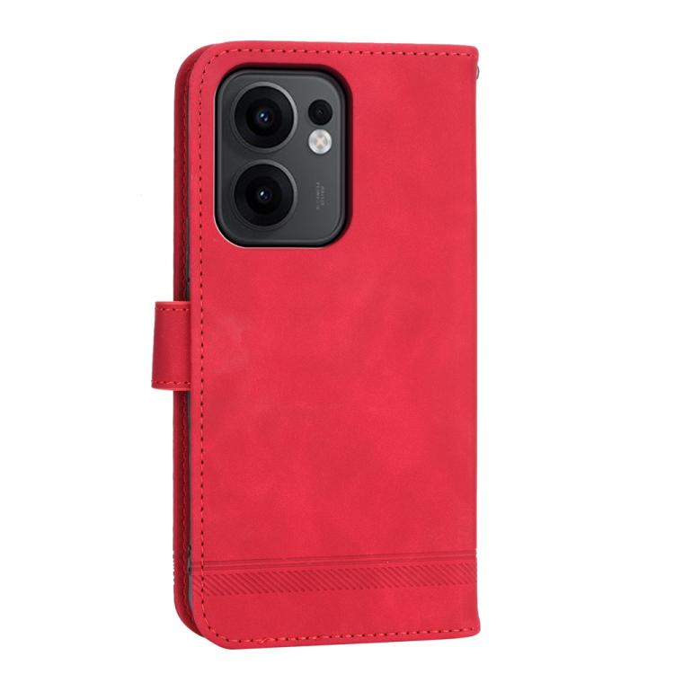 For OPPO Reno13 F 4G / 5G Dierfeng Dream Line TPU Hybrid PU Leather Phone Case
