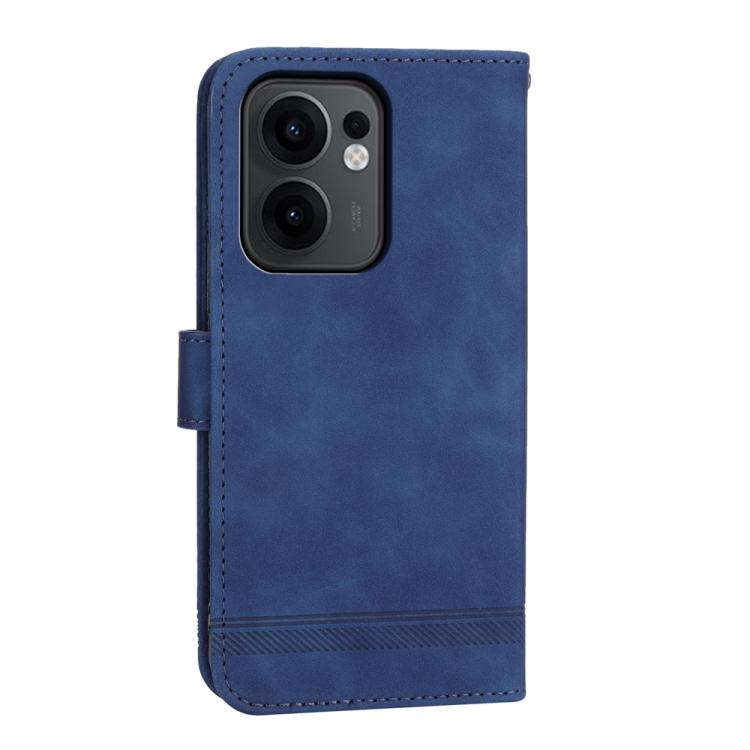 For OPPO Reno13 F 4G / 5G Dierfeng Dream Line TPU Hybrid PU Leather Phone Case