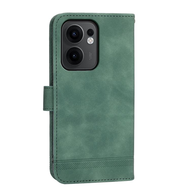 For OPPO Reno13 F 4G / 5G Dierfeng Dream Line TPU Hybrid PU Leather Phone Case