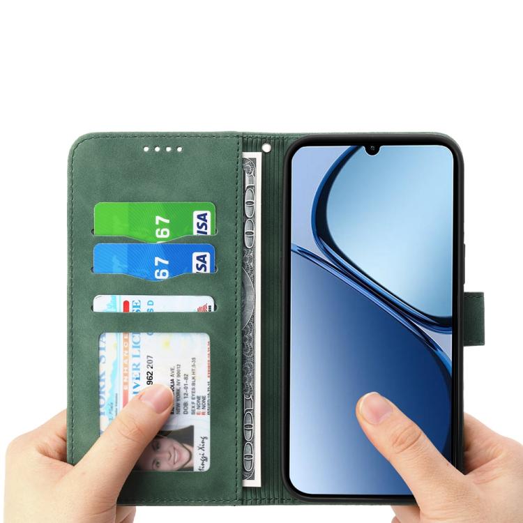 For OPPO Reno13 F 4G / 5G Dierfeng Dream Line TPU Hybrid PU Leather Phone Case