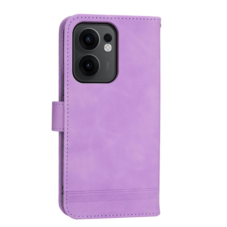 For OPPO Reno13 F 4G / 5G Dierfeng Dream Line TPU Hybrid PU Leather Phone Case