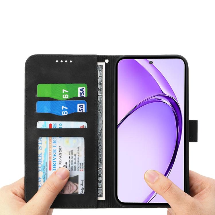 For OPPO A5 PRO 5G Global Dierfeng Dream Line TPU Hybrid PU Leather Phone Case