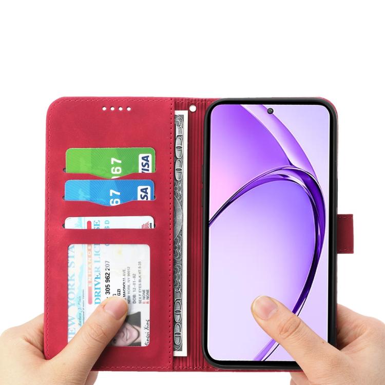 For OPPO A5 PRO 5G Global Dierfeng Dream Line TPU Hybrid PU Leather Phone Case