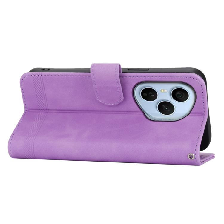 For OPPO Reno14 Global / Reno14 F 5G Dierfeng Dream Line TPU Hybrid PU Leather Phone Case