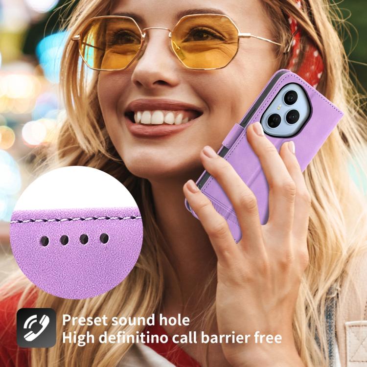 For OPPO Reno14 Global / Reno14 F 5G Dierfeng Dream Line TPU Hybrid PU Leather Phone Case