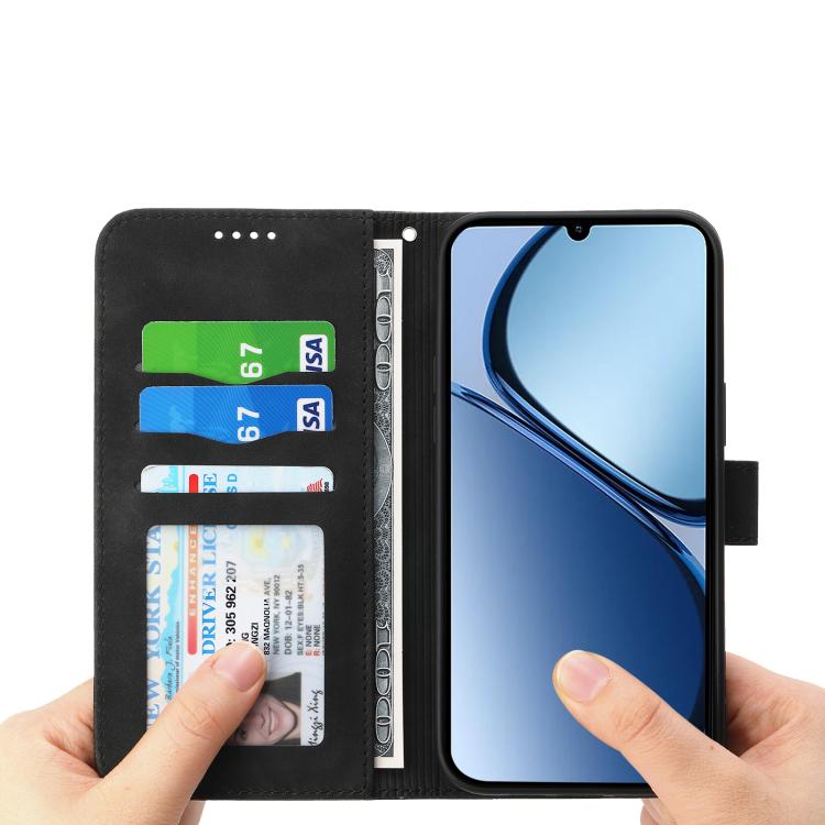 For OPPO A5x 5G / A3 4G / 5G / A3x 4G / 5G Dierfeng Dream Line TPU Hybrid PU Leather Phone Case