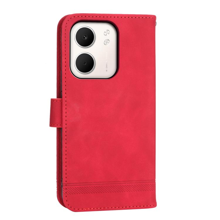 For OPPO A5x 5G / A3 4G / 5G / A3x 4G / 5G Dierfeng Dream Line TPU Hybrid PU Leather Phone Case