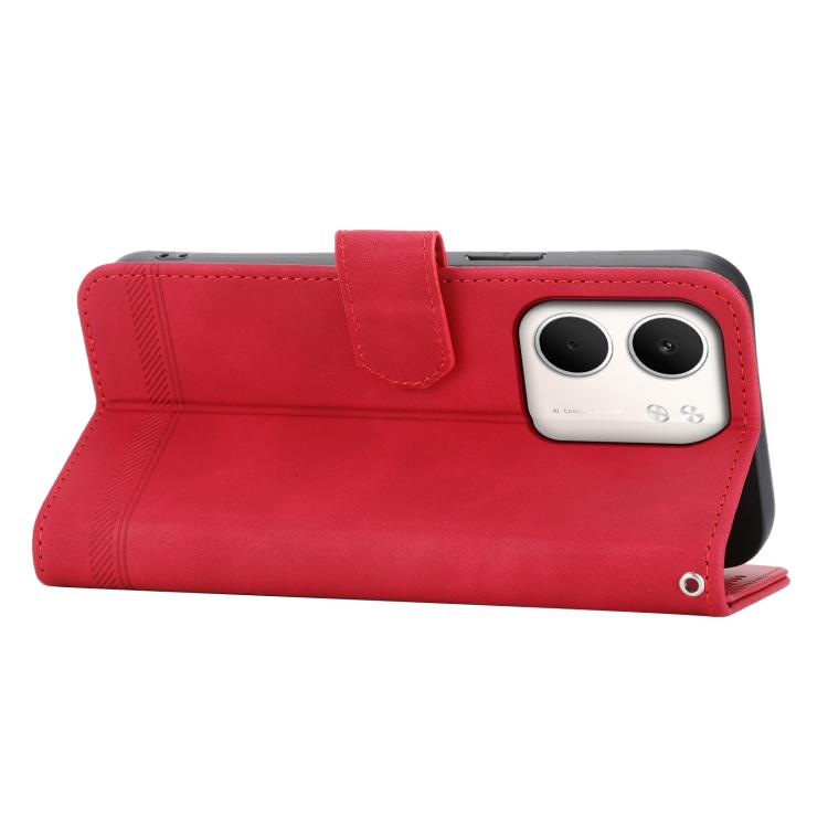 For OPPO A5x 5G / A3 4G / 5G / A3x 4G / 5G Dierfeng Dream Line TPU Hybrid PU Leather Phone Case