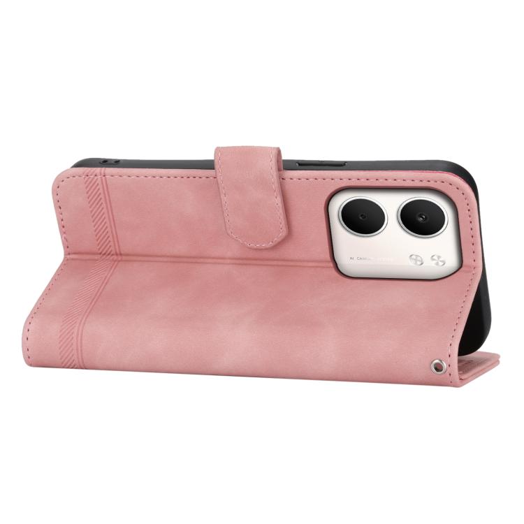 For OPPO A5x 5G / A3 4G / 5G / A3x 4G / 5G Dierfeng Dream Line TPU Hybrid PU Leather Phone Case