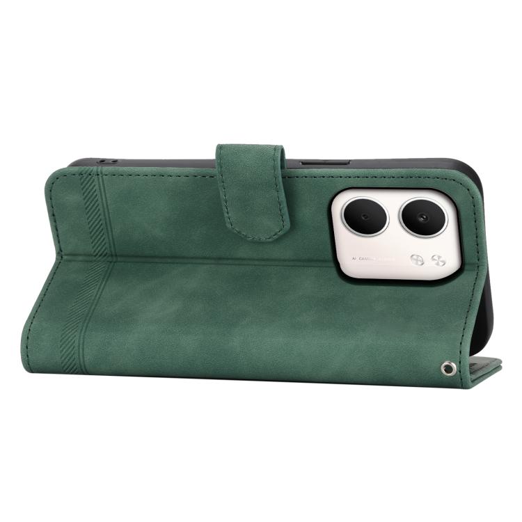 For OPPO A5x 5G / A3 4G / 5G / A3x 4G / 5G Dierfeng Dream Line TPU Hybrid PU Leather Phone Case