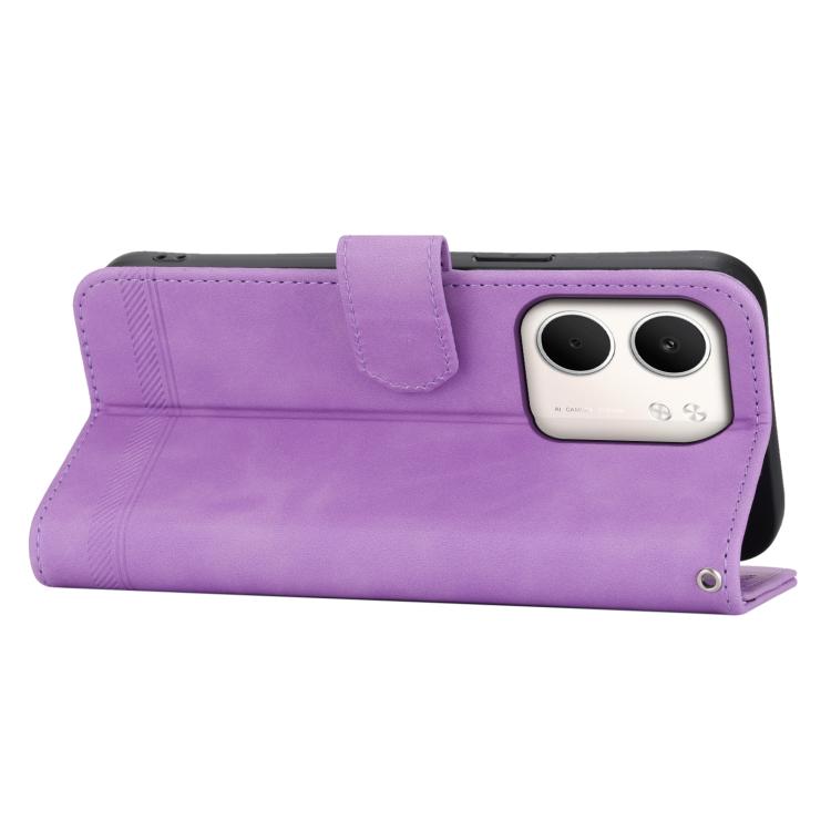 For OPPO A5x 5G / A3 4G / 5G / A3x 4G / 5G Dierfeng Dream Line TPU Hybrid PU Leather Phone Case