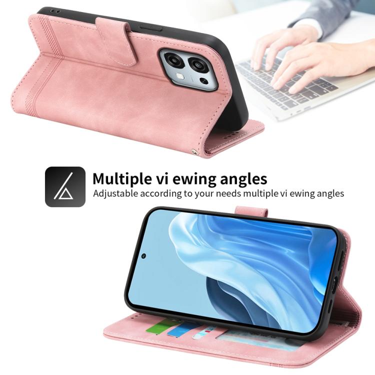 For OPPO A6 Pro 4G / 5G Global / F31 5G Dierfeng Dream Line TPU Hybrid PU Leather Phone Case