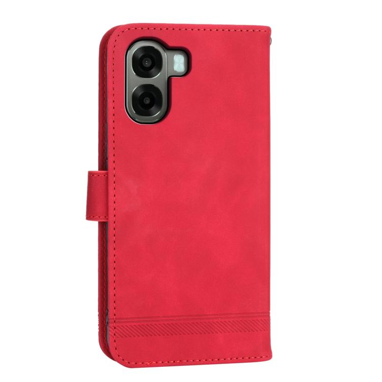 For OPPO A6x 5G / A6 5G Global Dierfeng Dream Line TPU Hybrid PU Leather Phone Case