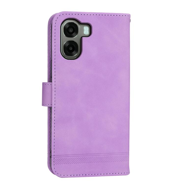 For OPPO A6x 5G / A6 5G Global Dierfeng Dream Line TPU Hybrid PU Leather Phone Case