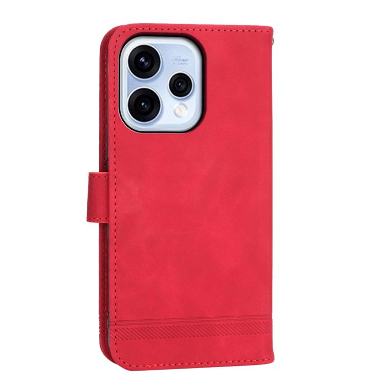 For OPPO Reno15 5G / Reno 15c 5G Dierfeng Dream Line TPU Hybrid PU Leather Phone Case