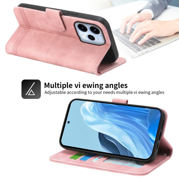 For OPPO Reno15 5G / Reno 15c 5G Dierfeng Dream Line TPU Hybrid PU Leather Phone Case